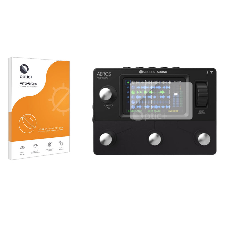 Optic+ Anti-Glare Screen Protector for Singular Sound Aeros Loop Studio