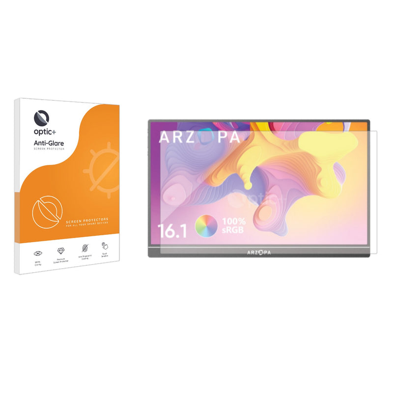 Optic+ Anti-Glare Screen Protector for ARZOPA 16.1" Portable Monitor