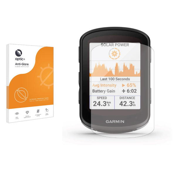 Optic+ Anti-Glare Screen Protector for Garmin Edge 840 Solar