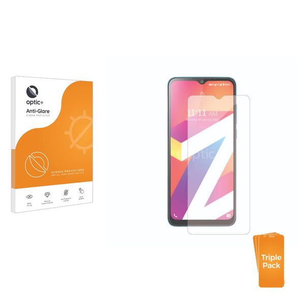 3pk Optic+ Anti-Glare Screen Protectors for Lava Z3