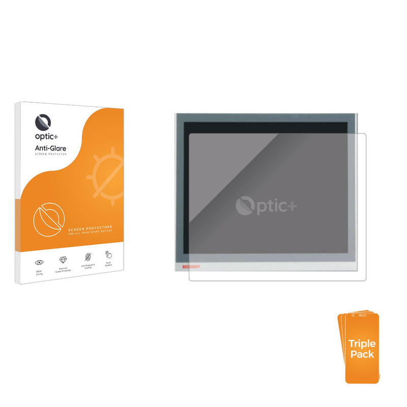 3pk Optic+ Anti-Glare Screen Protectors for Beckhoff CP2918-0000