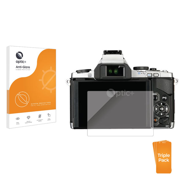 3pk Optic+ Anti-Glare Screen Protectors for Olympus OM-D E-M5