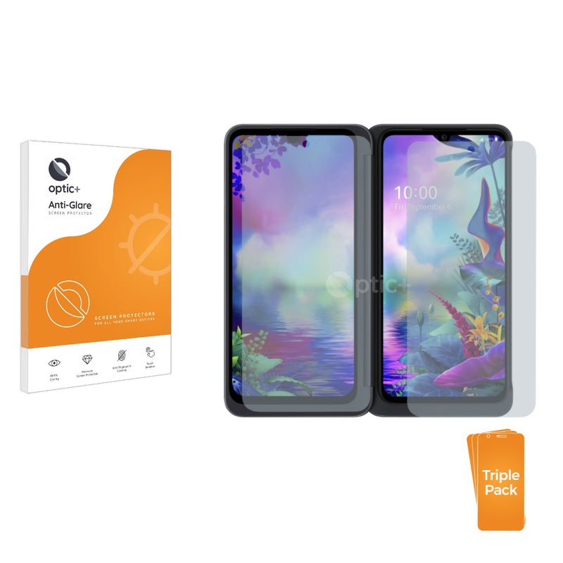 3pk Optic+ Anti-Glare Screen Protectors for LG G8X ThinQ