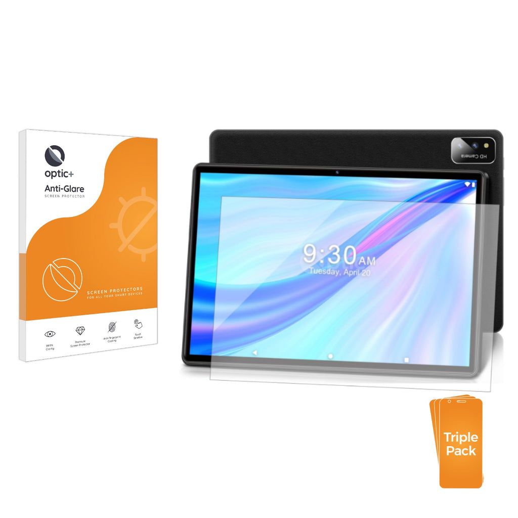 3pk Optic+ Anti-Glare Screen Protectors for Sebbe S22 Tablet 10.1 -  ScreenShield