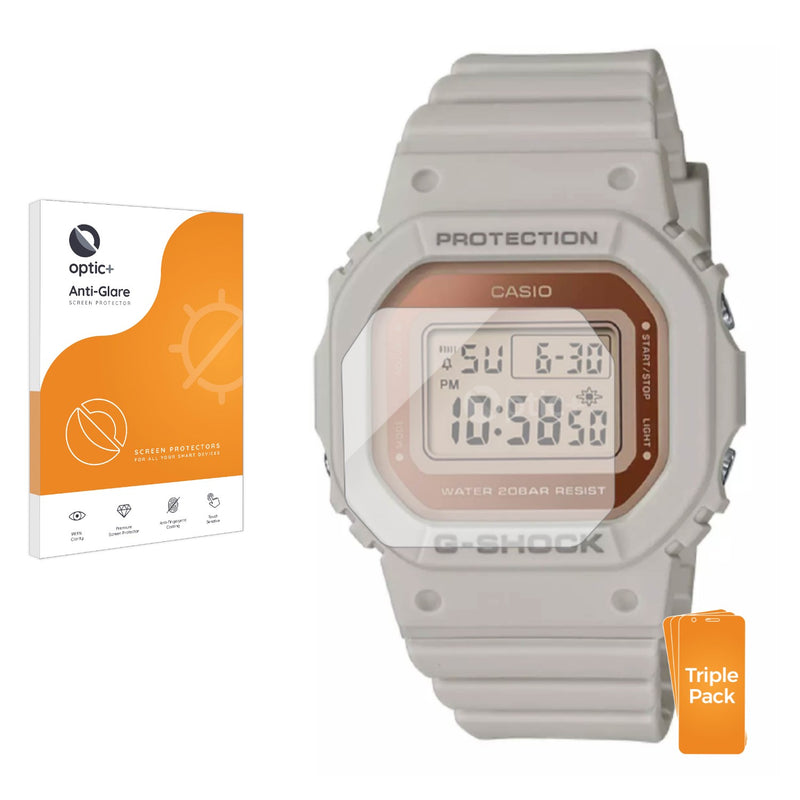 3pk Optic+ Anti-Glare Screen Protectors for Casio G-Shock GMD-S5600