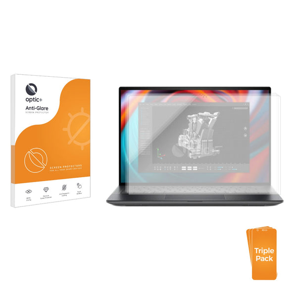 3-pack of Anti-Glare Screen Protectors for Dell Precision 5490 Workstation