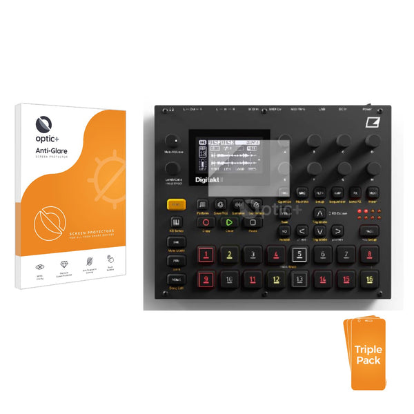 3pk Optic+ Anti-Glare Screen Protectors for Elektron Digitakt II