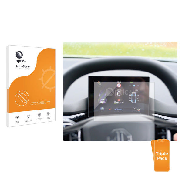 3pk Optic+ Anti-Glare Screen Protectors for MG4 Excite 2023 - Digital Dashboard