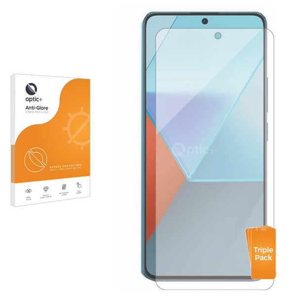 3pk Optic+ Anti-Glare Screen Protectors for Xiaomi Redmi Note 13 Pro