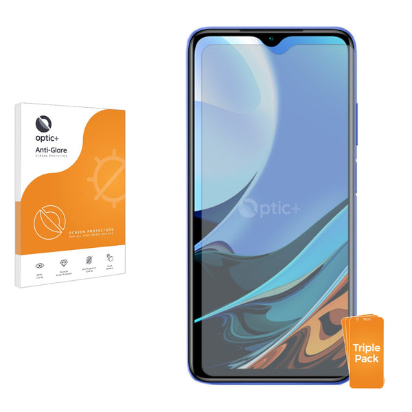 3pk Optic+ Anti-Glare Screen Protectors for Xiaomi Redmi 9T