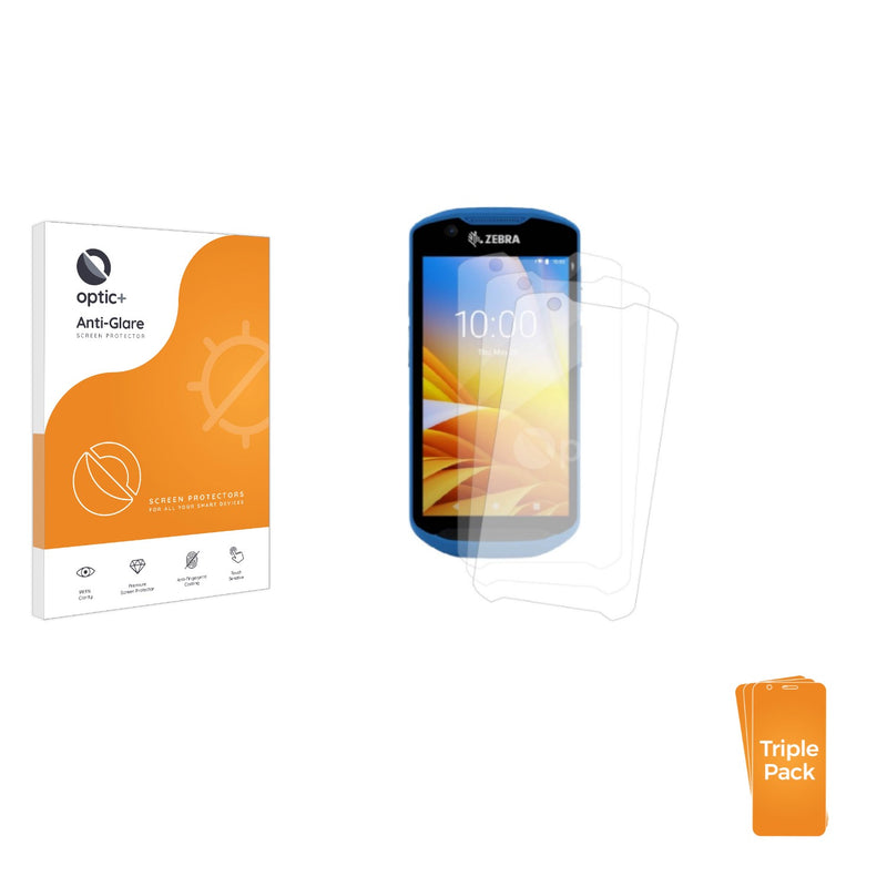 3-pack of Anti-Glare Screen Protectors for Zebra TC52x-HC