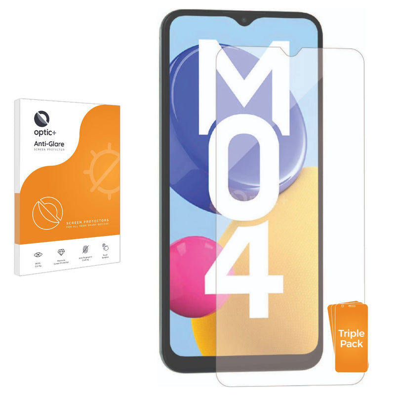 3pk Optic+ Anti-Glare Screen Protectors for Samsung Galaxy M04