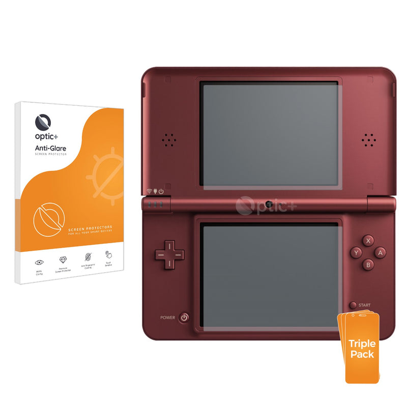 3pk Optic+ Anti-Glare Screen Protectors for Nintendo DSi XL