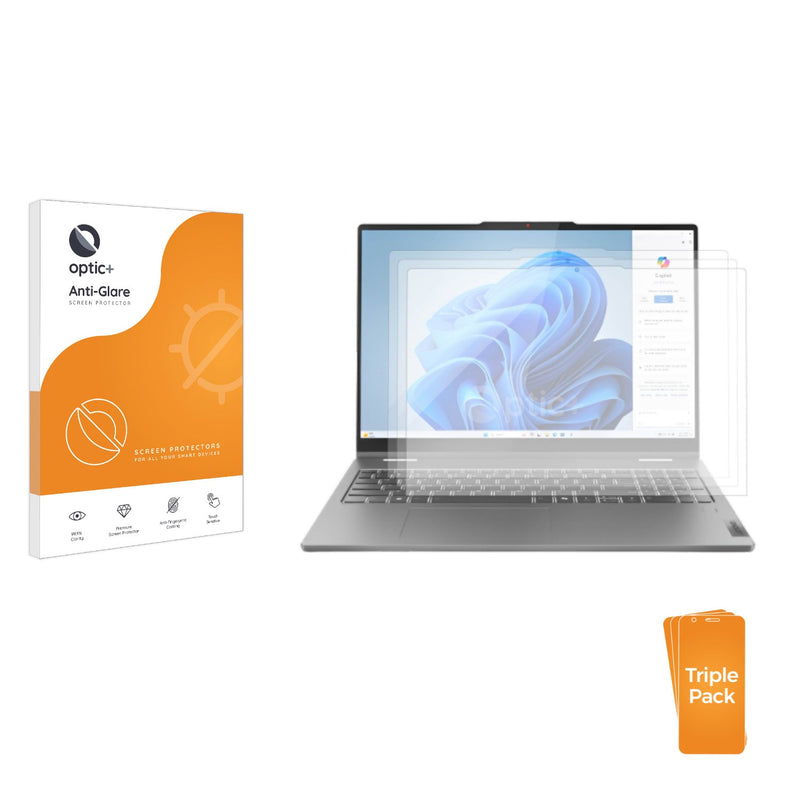 3-pack of Anti-Glare Screen Protectors for Lenovo IdeaPad 5 2-in-1 16AHP9