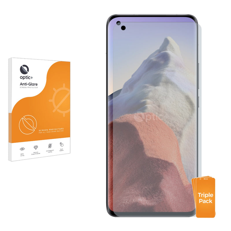 3pk Optic+ Anti-Glare Screen Protectors for Xiaomi Mi 11 Ultra