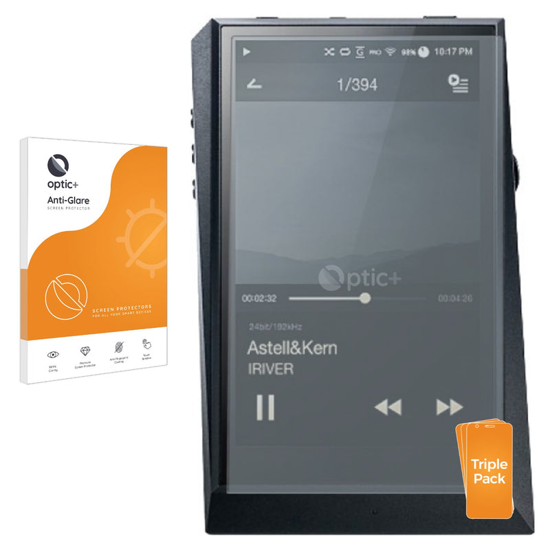 3pk Optic+ Anti-Glare Screen Protectors for Astell&Kern AK300