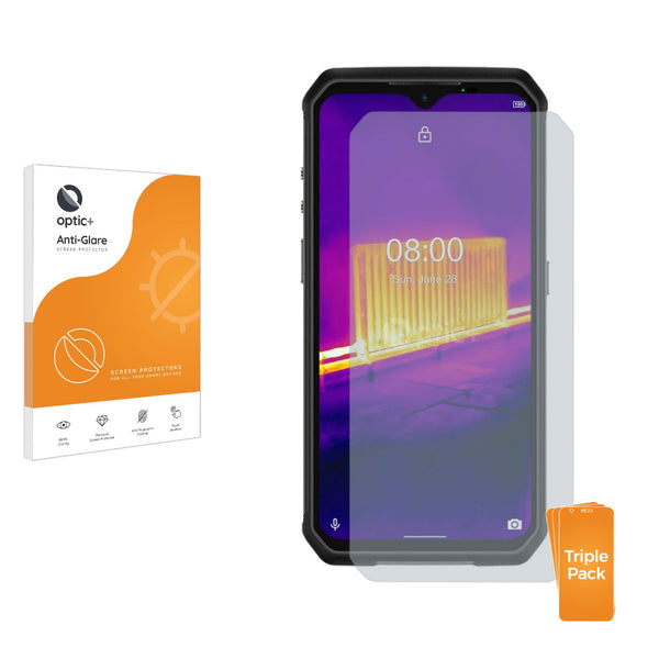 3pk Optic+ Anti-Glare Screen Protectors for Ulefone Armor 9