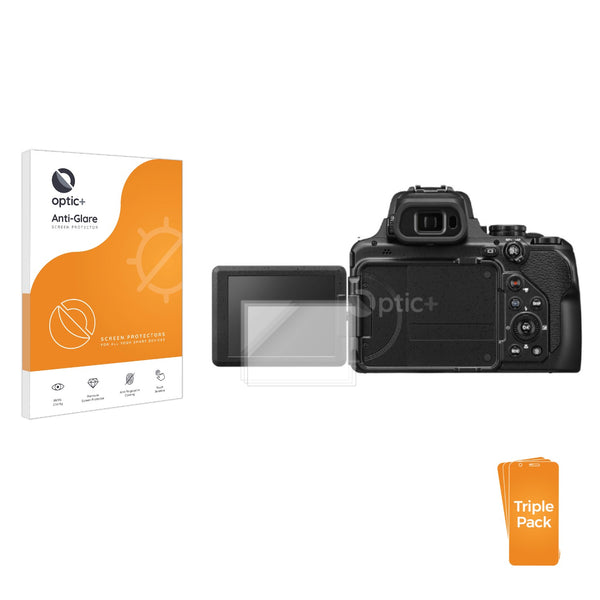 3-pack of Anti-Glare Screen Protectors for Nikon Coolpix P1100