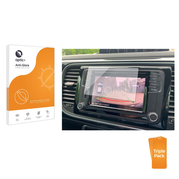 3pk Optic+ Anti-Glare Screen Protectors for Volkswagen Beetle Cabrio 5c 2018 6.5