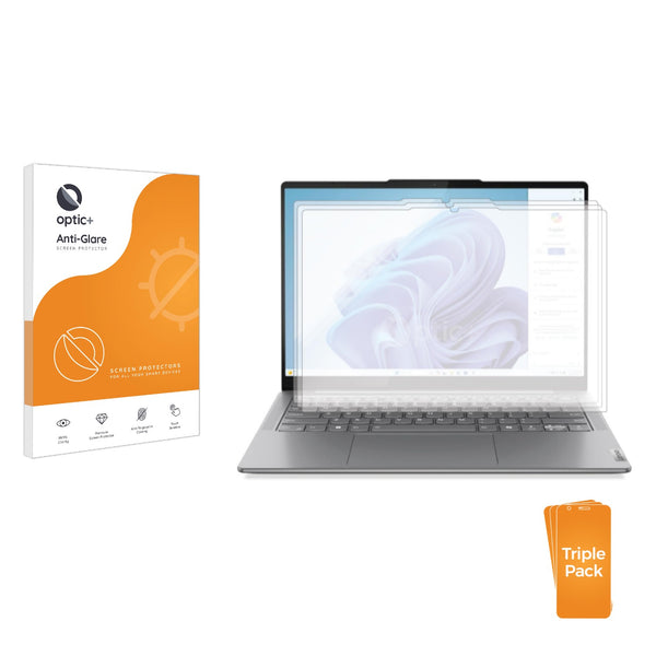 3-pack of Anti-Glare Screen Protectors for Lenovo Yoga Slim 7 14IMH9