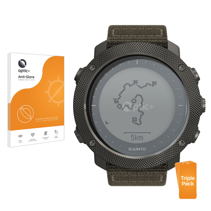 3pk Optic+ Anti-Glare Screen Protectors for Suunto Traverse Alpha