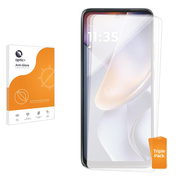 3-pack of Anti-Glare Screen Protectors for Motorola Moto G (2025)