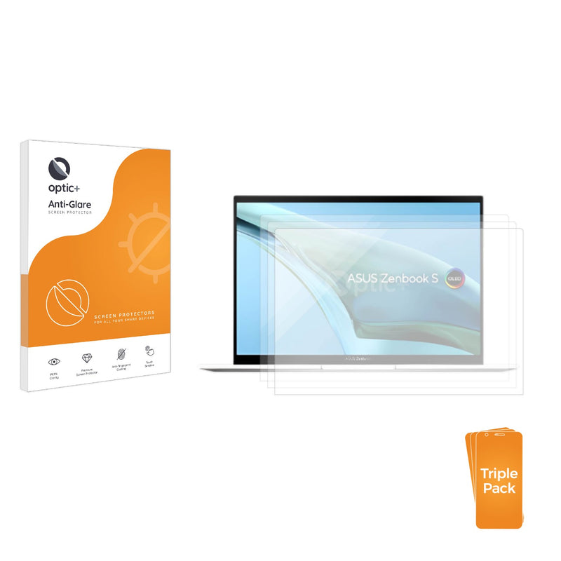 3-pack of Anti-Glare Screen Protectors for ASUS ZenBook S 13 OLED UM5302L