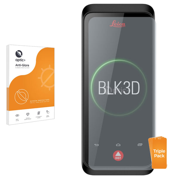 3pk Optic+ Anti-Glare Screen Protectors for Leica BLK3D