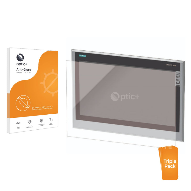 3pk Optic+ Anti-Glare Screen Protectors for Siemens Simatic IFP 1900 Basic
