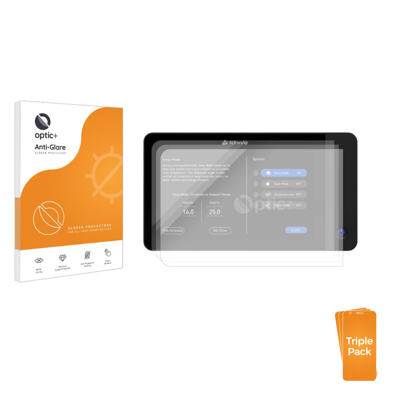 3-pack of Anti-Glare Screen Protectors for ActronAir Neo Controller (NTW-1000)