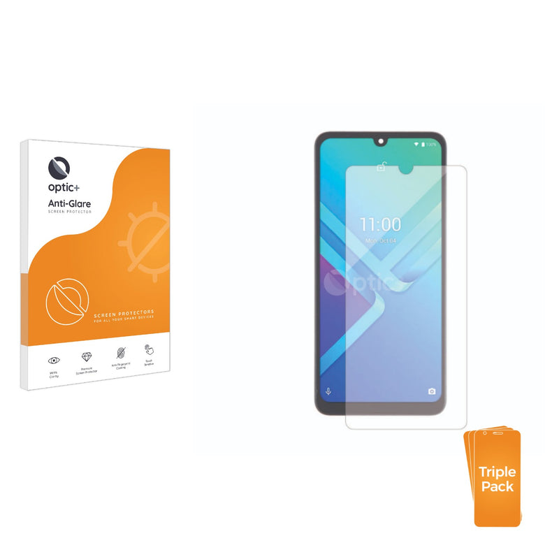 3pk Optic+ Anti-Glare Screen Protectors for Wiko Y82