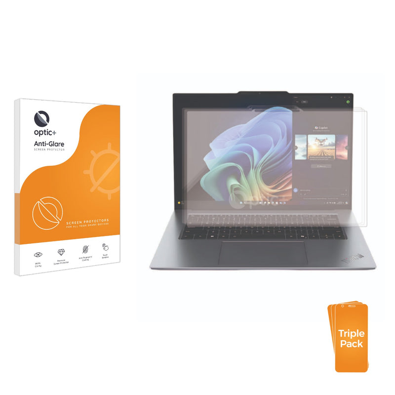 3-pack of Anti-Glare Screen Protectors for Lenovo ThinkPad X9 15 Aura Edition 15