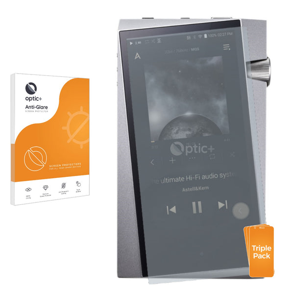 3pk Optic+ Anti-Glare Screen Protectors for Astell&Kern A&norma SR25