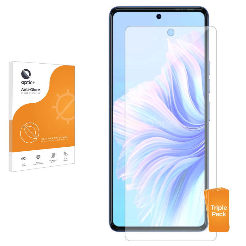 3pk Optic+ Anti-Glare Screen Protectors for Tecno Camon 20