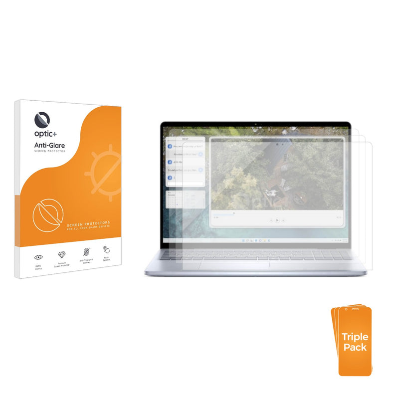 3-pack of Anti-Glare Screen Protectors for Dell Inspiron 16 5645 Laptop