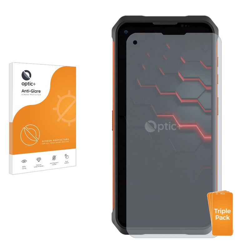 3pk Optic+ Anti-Glare Screen Protectors for Doogee V10