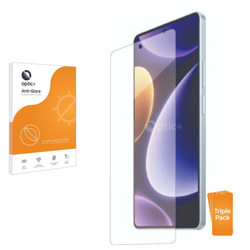 3pk Optic+ Anti-Glare Screen Protectors for Xiaomi Redmi Turbo 3