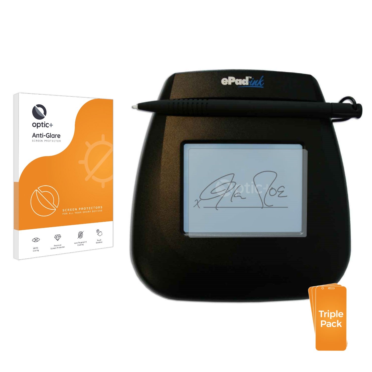 3pk Optic+ Anti-Glare Screen Protectors for ePadLink ePad Ink ...