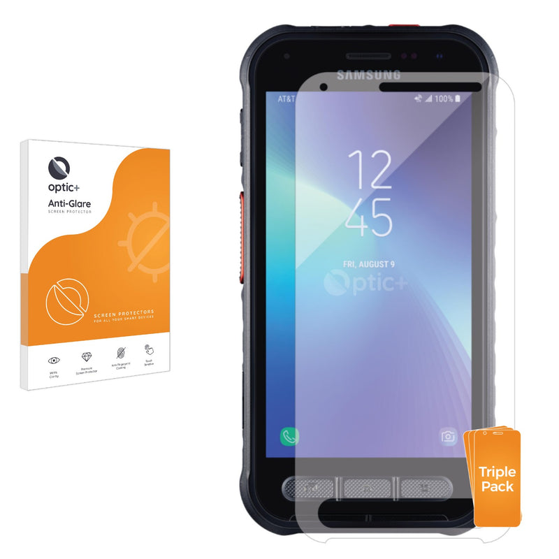 3pk Optic+ Anti-Glare Screen Protectors for Samsung Galaxy Xcover FieldPro AT&T