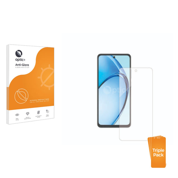 3pk Optic+ Anti-Glare Screen Protectors for Oppo A60