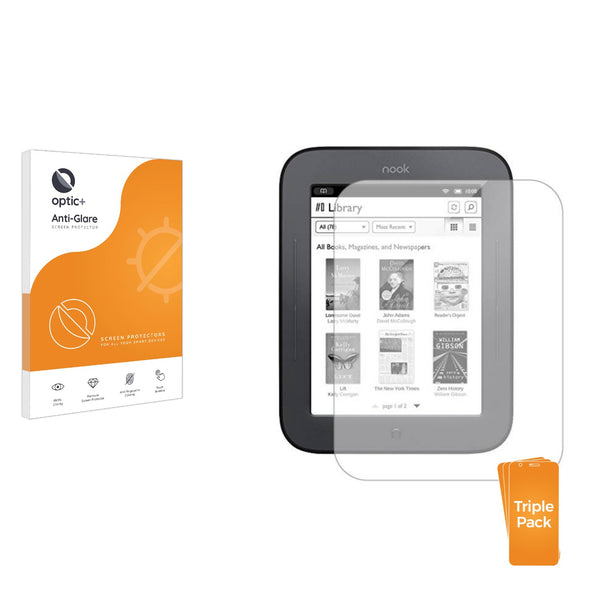 3-pack of Anti-Glare Screen Protectors for Barnes & Noble Nook 9