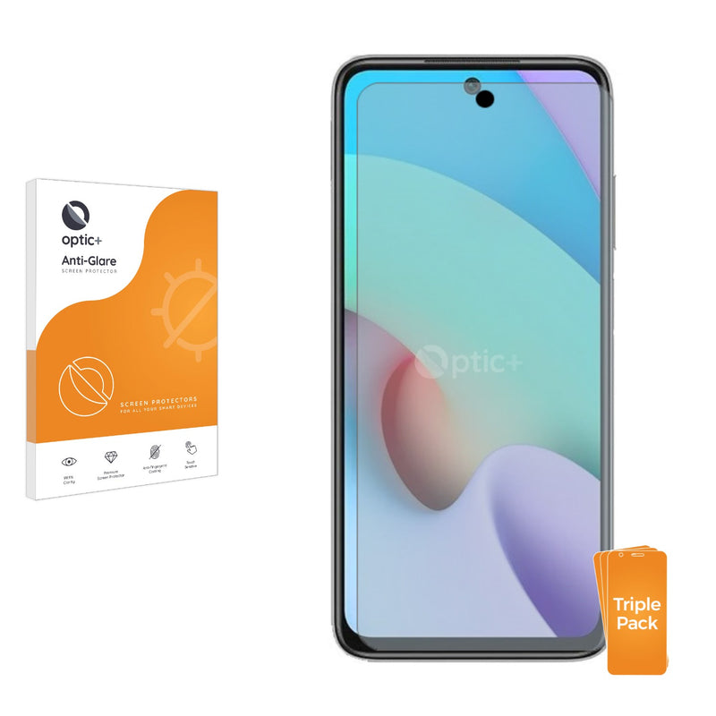 3pk Optic+ Anti-Glare Screen Protectors for Xiaomi Redmi Note 11 4G