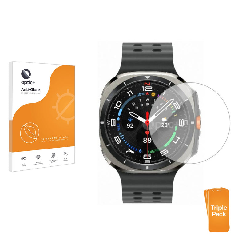 3-pack of Anti-Glare Screen Protectors for Samsung Galaxy Watch Ultra (47 mm)