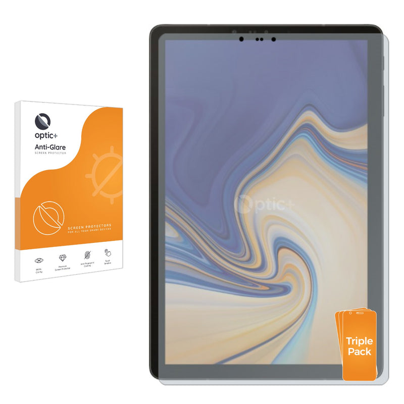 3pk Optic+ Anti-Glare Screen Protectors for Samsung Galaxy Tab S4 10.5