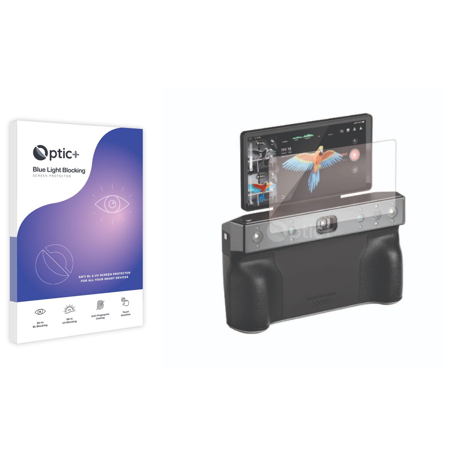 Optic+ Blue Light Blocking Screen Protector for Revopoint Miraco ...