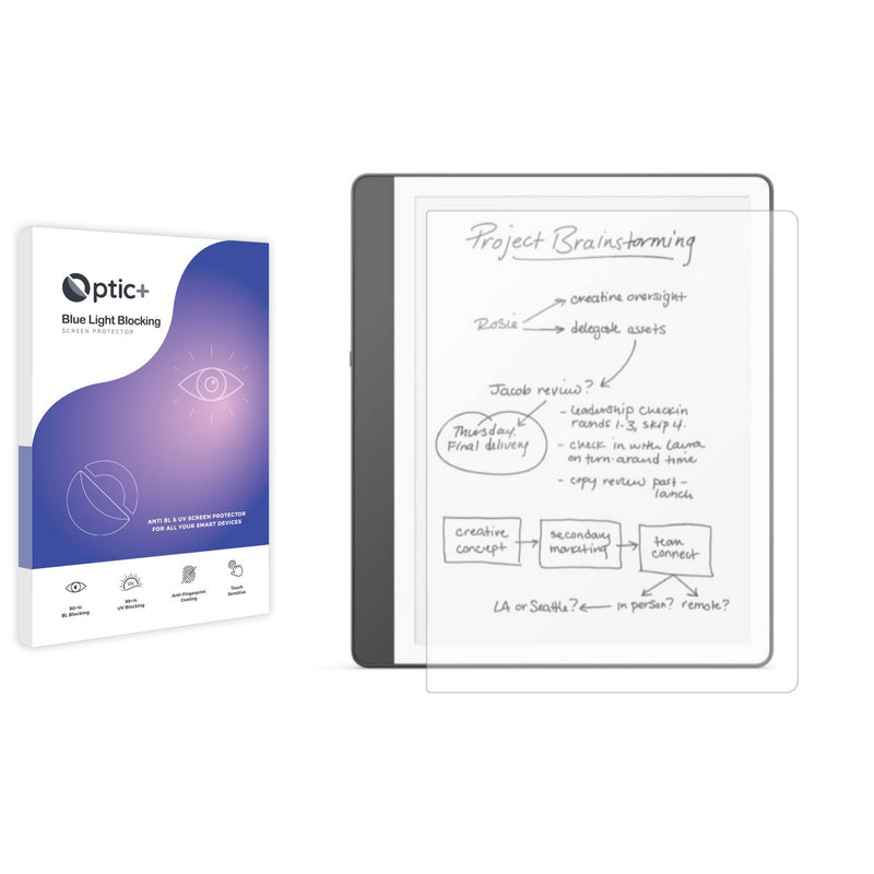 Blue Light Blocking Screen Protector for Amazon Kindle Scribe (2024).