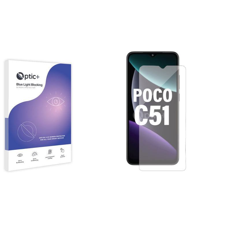 Optic+ Blue Light Blocking Screen Protector for Xiaomi Poco C51