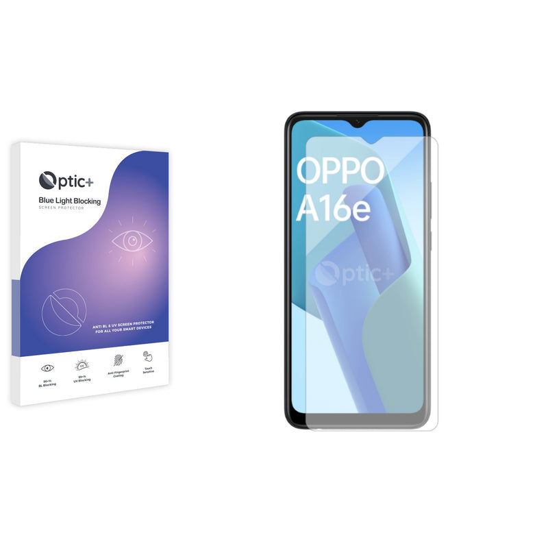 Optic+ Blue Light Blocking Screen Protector for Oppo A16e