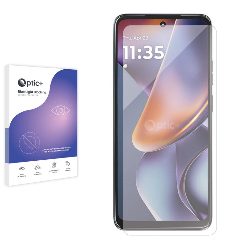 Blue Light Blocking Screen Protector for Motorola Moto G (2025).