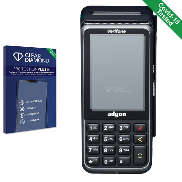 Clear Diamond Anti-viral Screen Protector for Verifone V400m